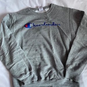 cheerleader/champion crewneck